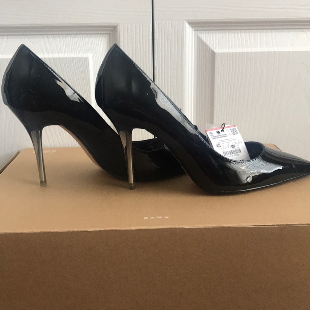 Zara Patent Leather Heel